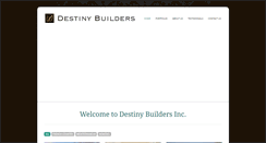 Desktop Screenshot of destinybuildersinc.com